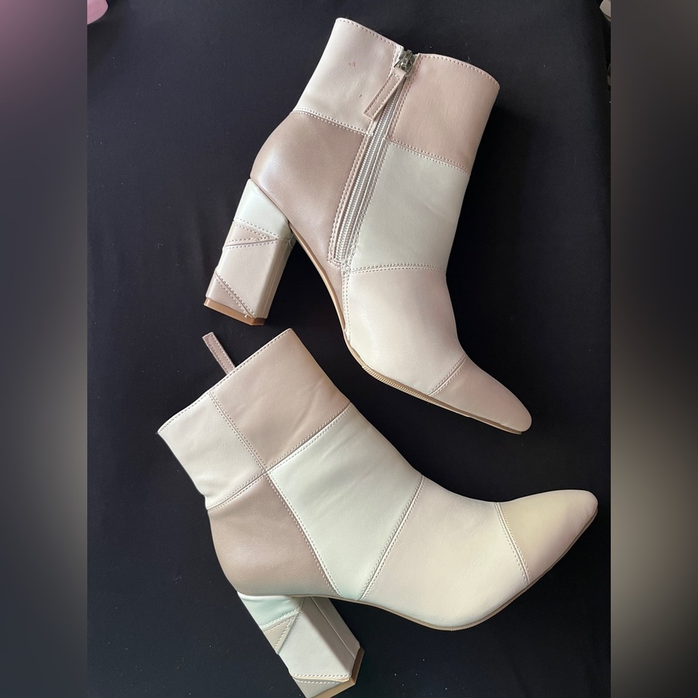 Madden Girl Patchwork Booties - Size 7.5 NWOT
